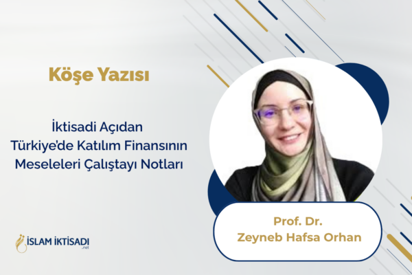 İktisadi Açıdan Türkiye’de Katılım Finansının Meseleleri Çalıştayı Notları